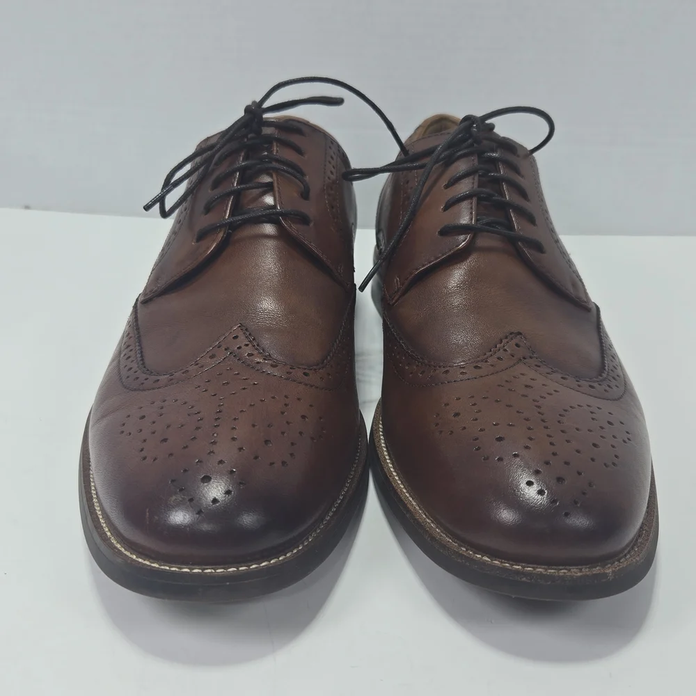 Florsheim Rucci Cognac Brown Wingtip Oxford Men's Dress Shoes Size 11 M